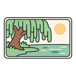 Willow Postcard illustration